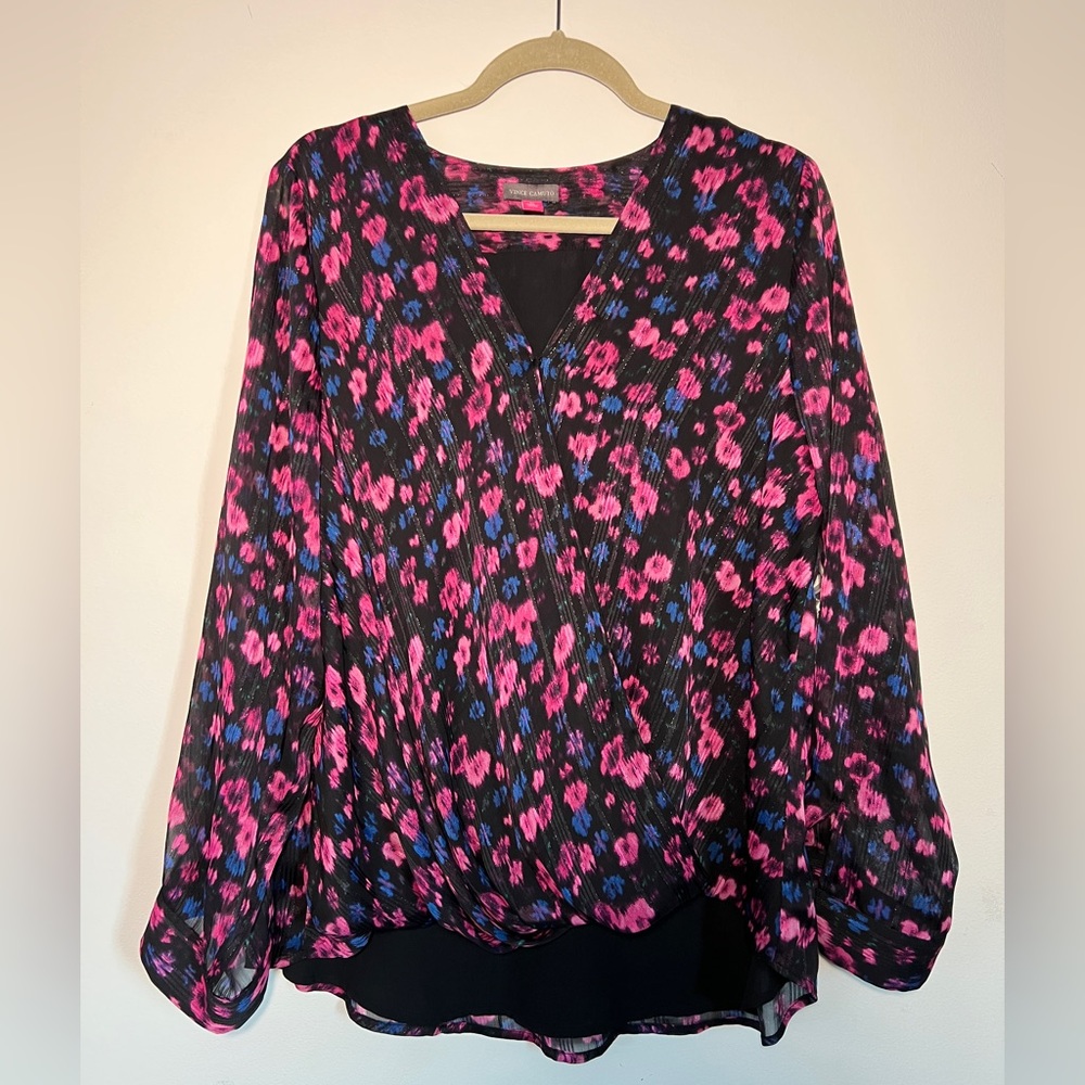 NWT Vince Camuto wrap blouse XL